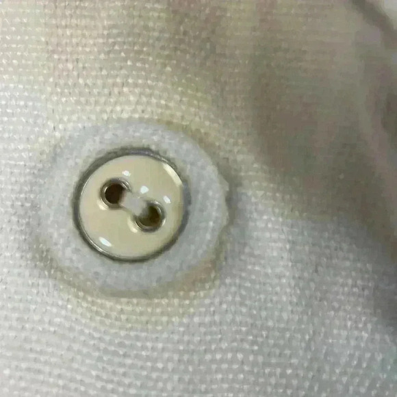 Talbots cream linen fully lined blazer with 3 button closure, 2 pockets size 14 - Picture 3 of 11